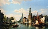Tower Canvas Paintings - The Montelbaans Tower, Amsterdam